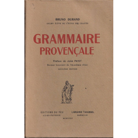 Grammaire provençale