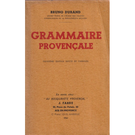 Grammaire Provençale