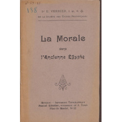 La Morale dans l'Ancienne Egypte